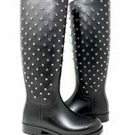 Saint Laurent Shoe Size 36/6 Black/Silver Rain Rhinestone Boots - Article Consignment