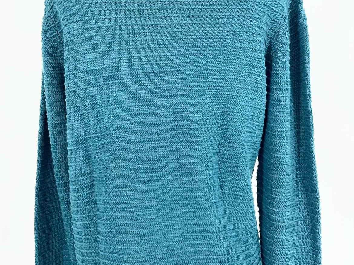 Eileen Fisher Women's Teal Pullover Knit Lagenlook Size XS Sweater - Article Consignment