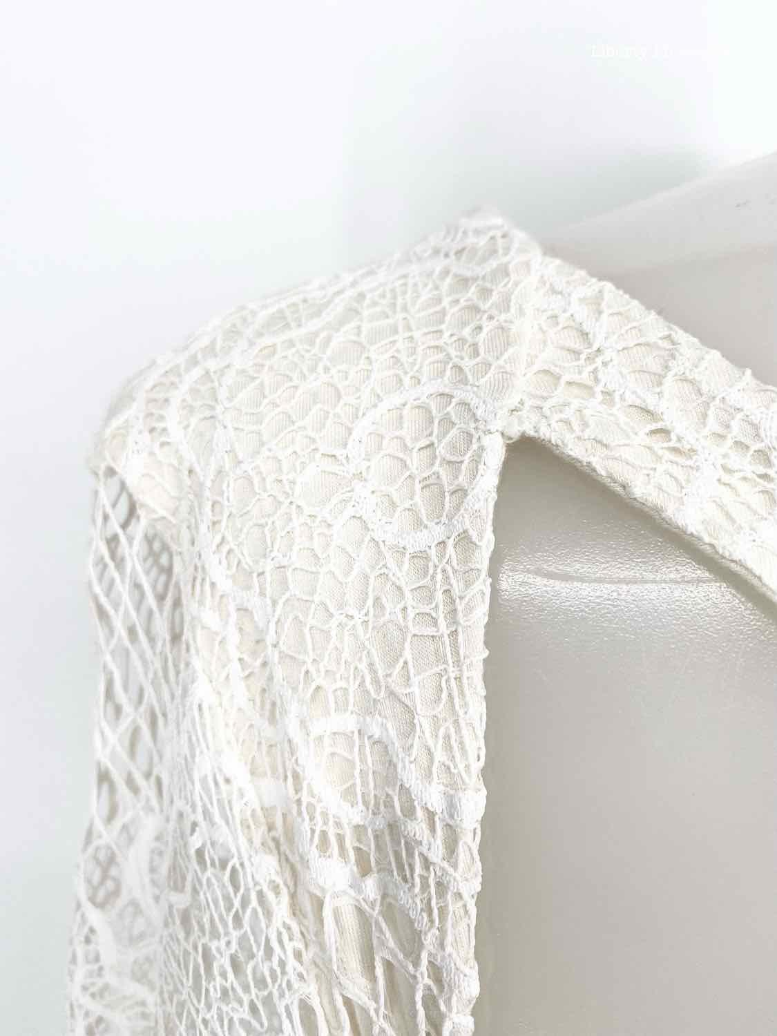 For Love & Lemons Size M Ivory sheath Lace Dress - Article Consignment