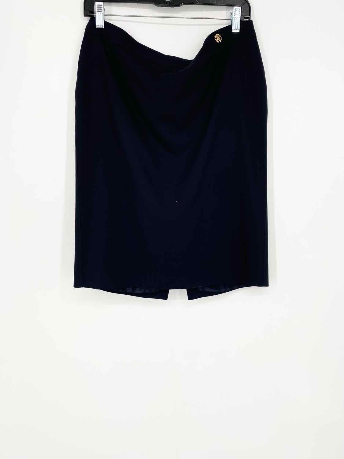 Roberto Cavalli Women's Navy pencil Italy Size 44/8 Skirt - Article Consignment
