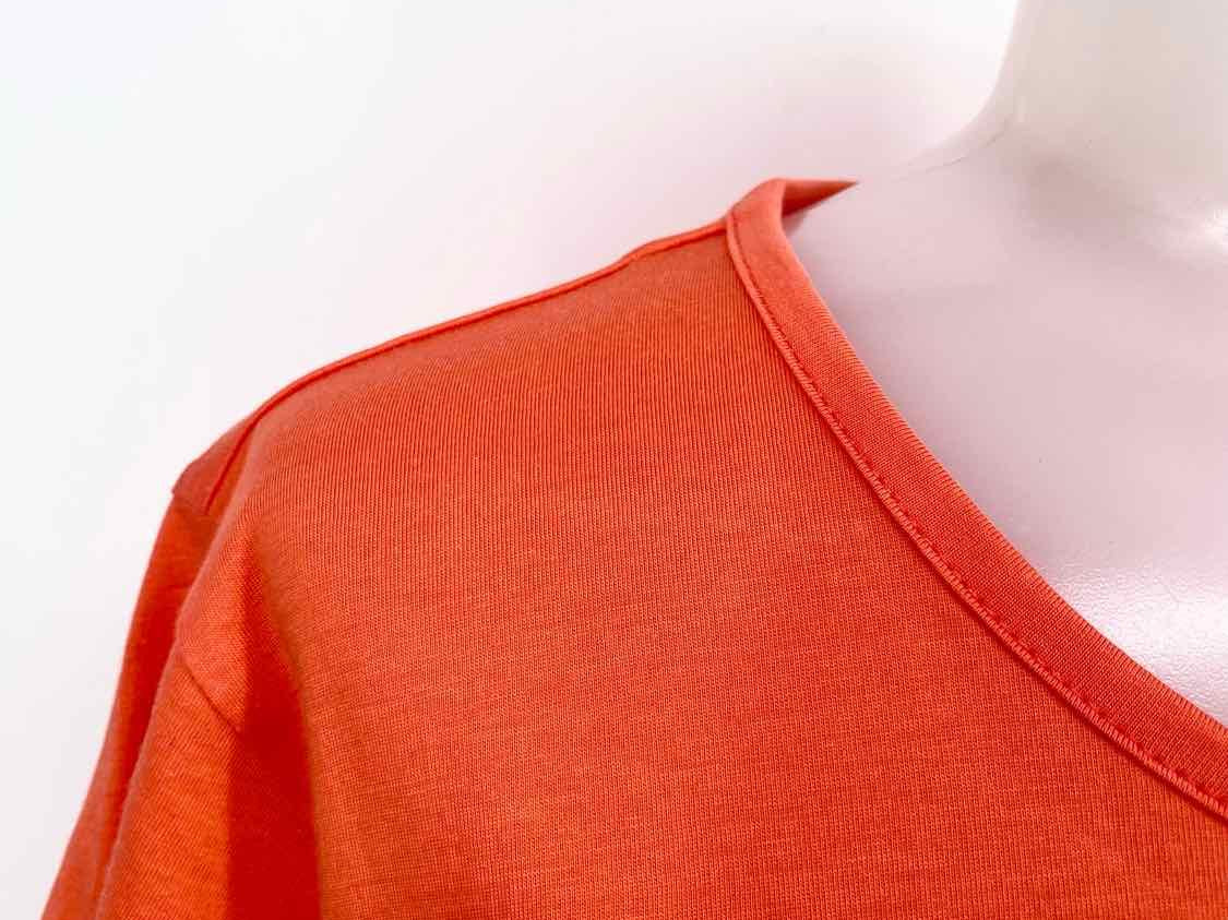 Jim Thompson Women's Orange T-shirt Jersey Elephants Size XL Short Sleeve Top - Article Consignment