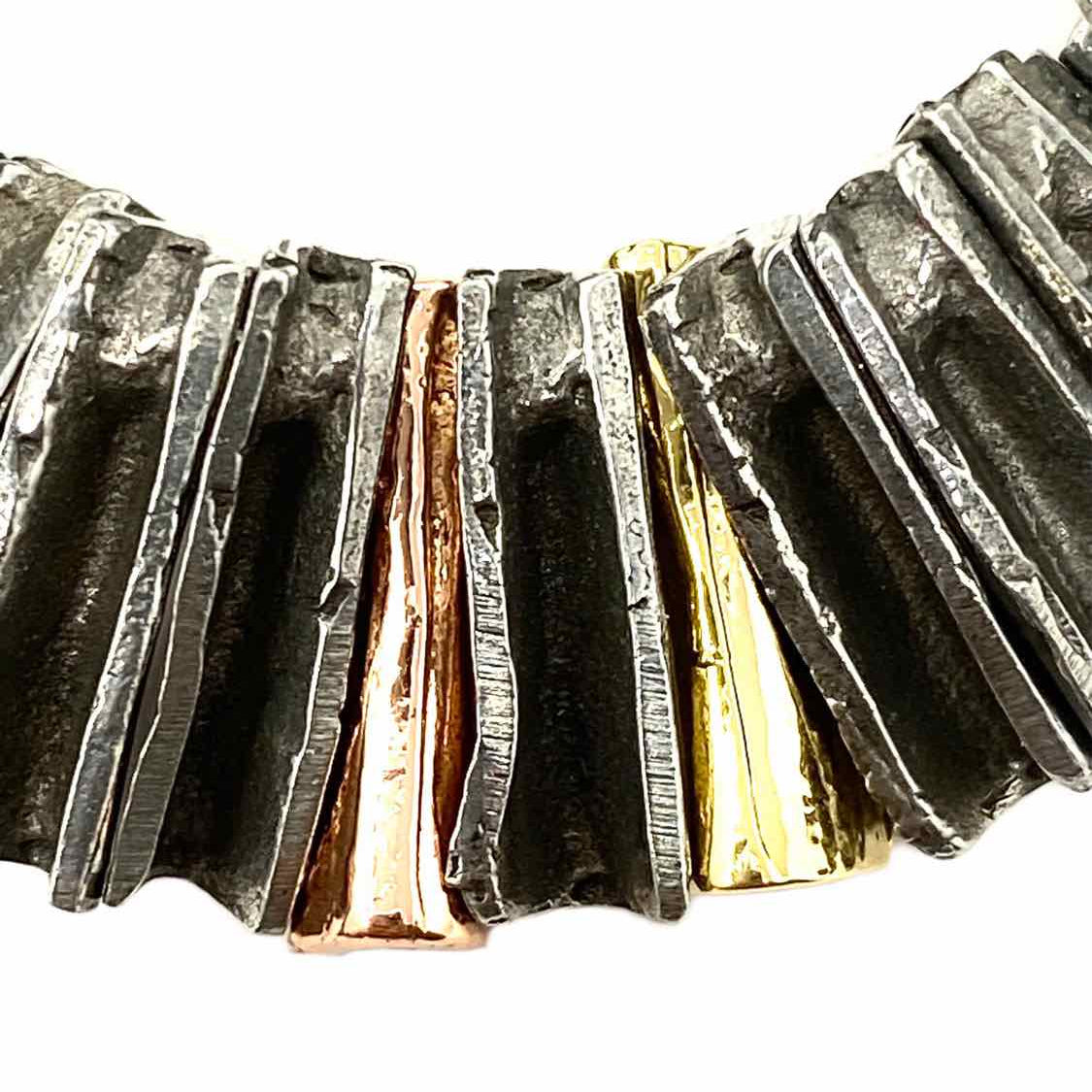 Anne Marie Chagnon Pewter Stretch Bracelet