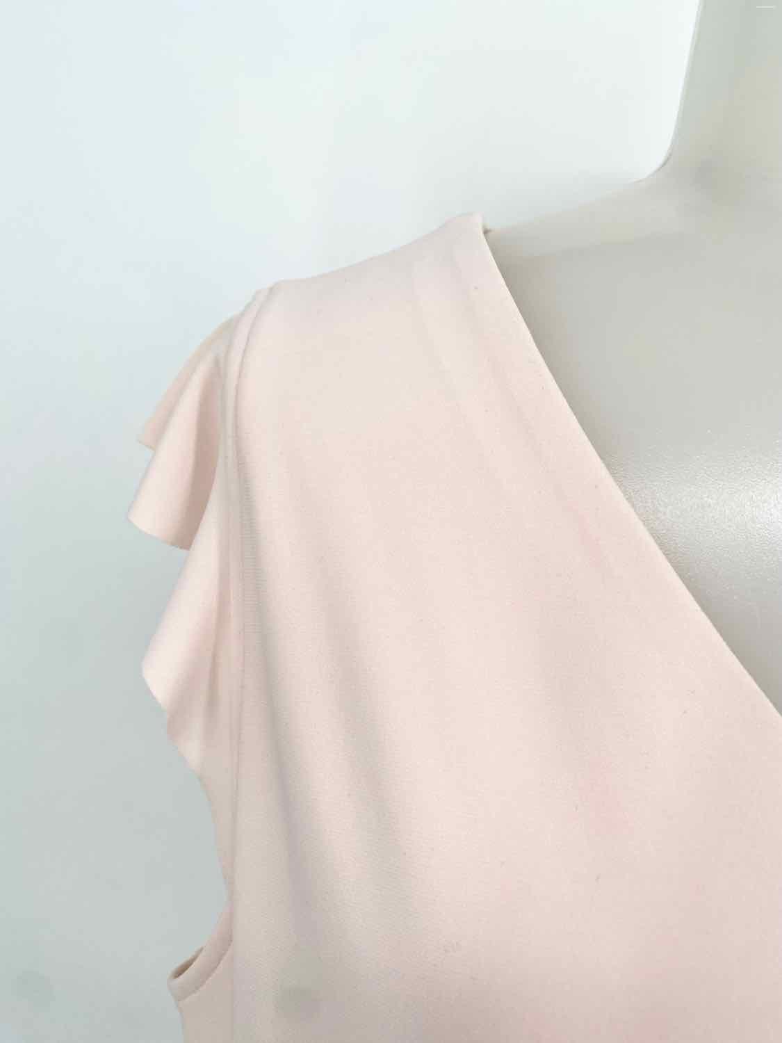 Sympli Women's Light Pink V-Neck Polyester Business Casual Size 14 Sleeveless - Article Consignment
