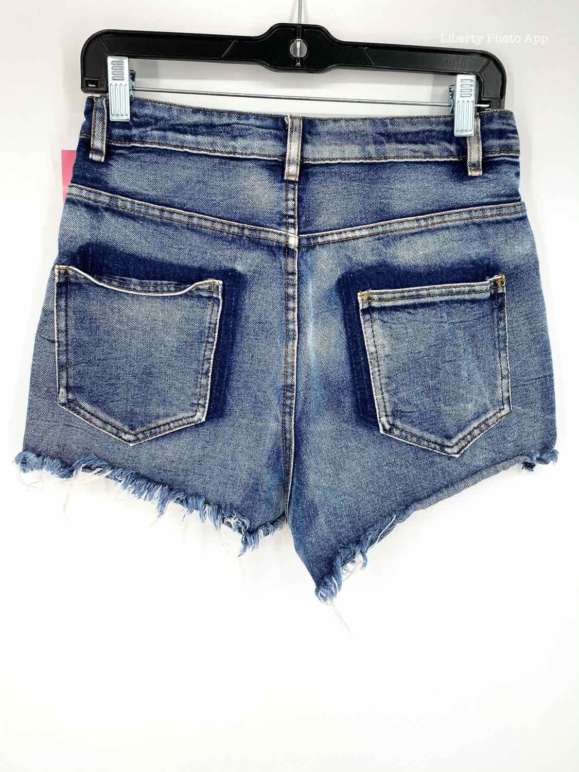 91 Denim Size 6 Blue Cotton Blend frayed Shorts - Article Consignment