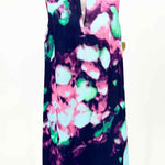Kate Spade Navy/Pink/Green Sleeveless Viscose Watercolor Size 6 Dress - Article Consignment