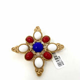 SARAH COVENTRY Red/White/Blue Brooch - Article Consignment