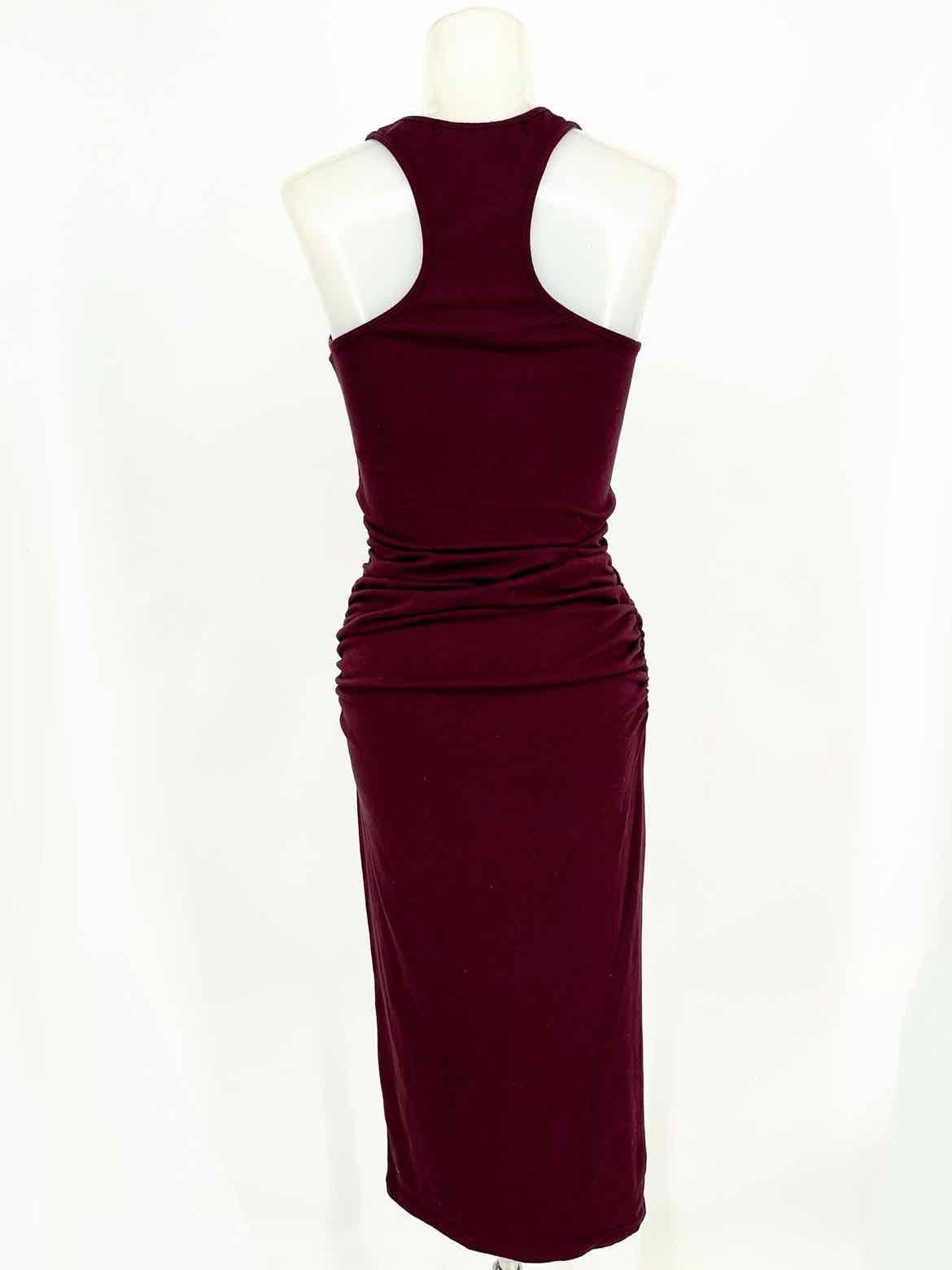 Michael Stars Women's Burgundy Bodycon Jersey Ruched Size S Dress - Article Consignment
