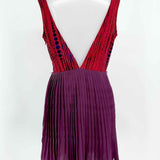 ark & co. Size M Red/Purple Sleeveless Polyester Blend Print Dress - Article Consignment