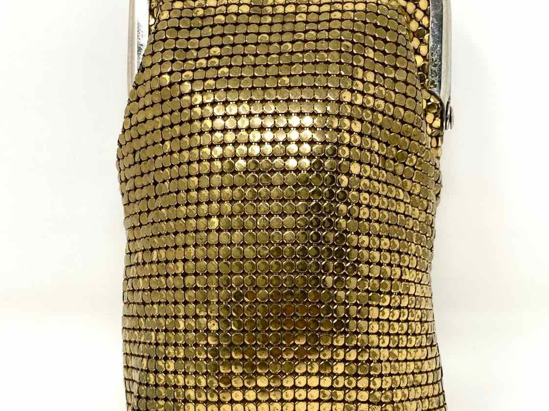 Whiting&Davis Gold-tone Hinged Mesh Coin Purse - Article Consignment