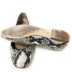 Diane Von Furs Shoe Size 7.5 Gray Python Flats - Article Consignment