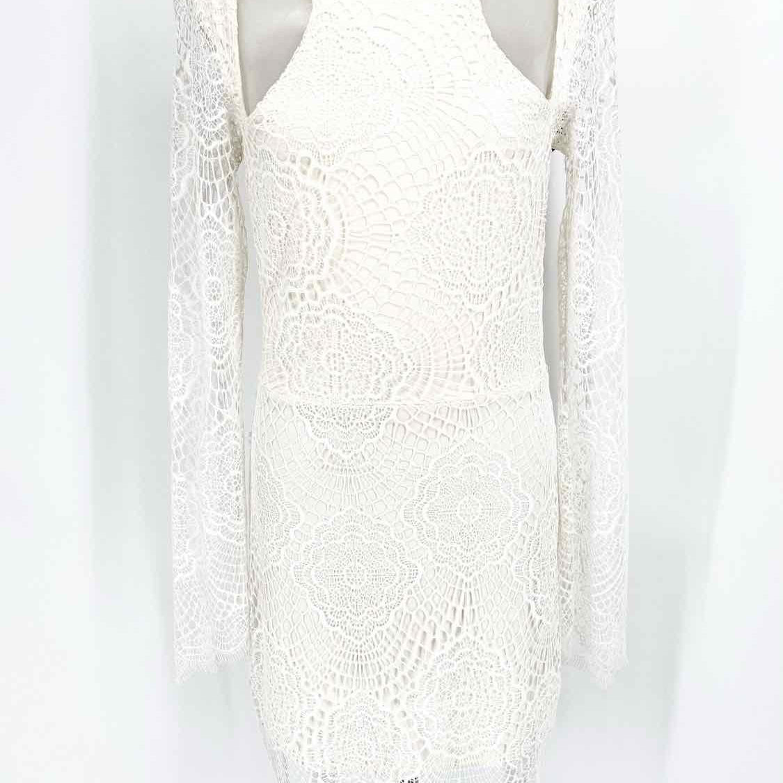 For Love & Lemons Size M Ivory sheath Lace Dress - Article Consignment