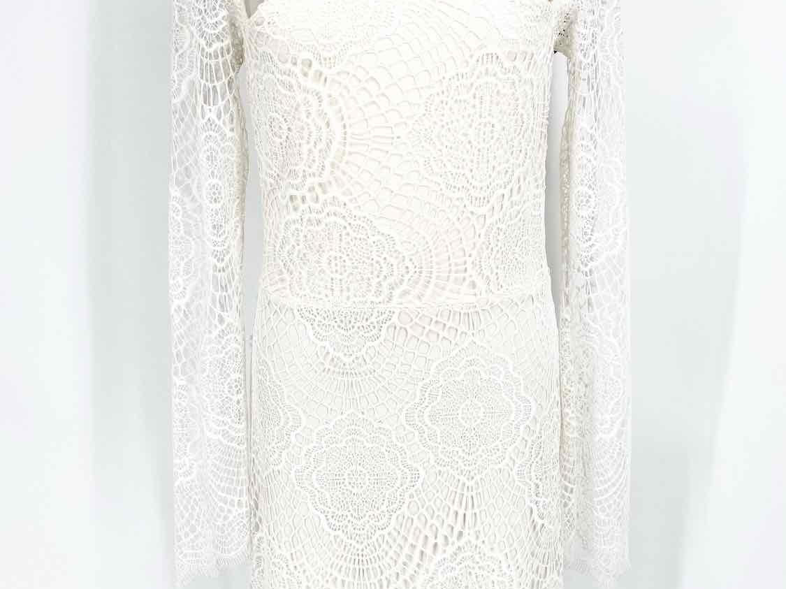 For Love & Lemons Size M Ivory sheath Lace Dress - Article Consignment