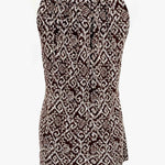 Michael Kors Size S brown/White Polyester Blend Embellished Sleeveless - Article Consignment