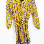Point Sur Women's Mustard Long Sleeve Print Size 00 Romper - Article Consignment
