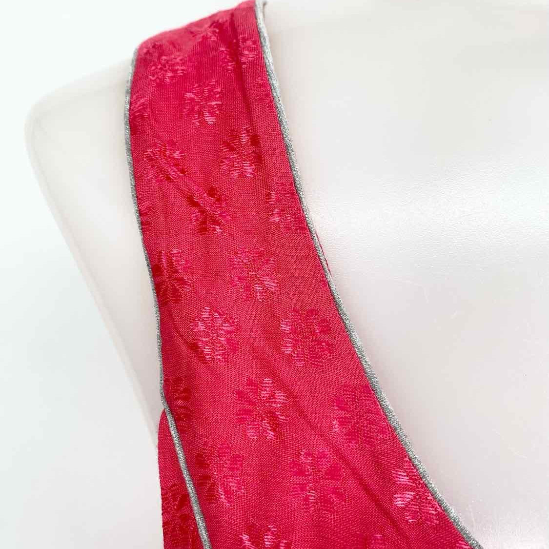 French Connection Women's Hot Pink Tank Floral Size M Sleeveless - Article Consignment