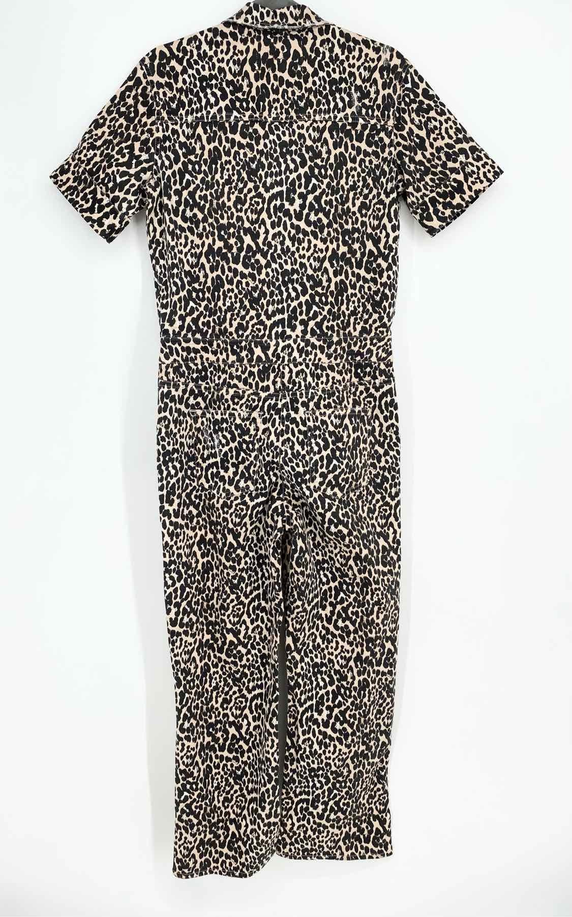 Notes du Nord Women's Beige/Black Short Sleeve Animal Print Size 38/2 Jump Suit - Article Consignment