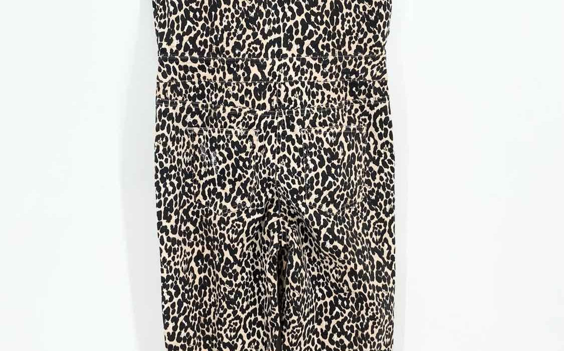 Notes du Nord Women's Beige/Black Short Sleeve Animal Print Size 38/2 Jump Suit - Article Consignment