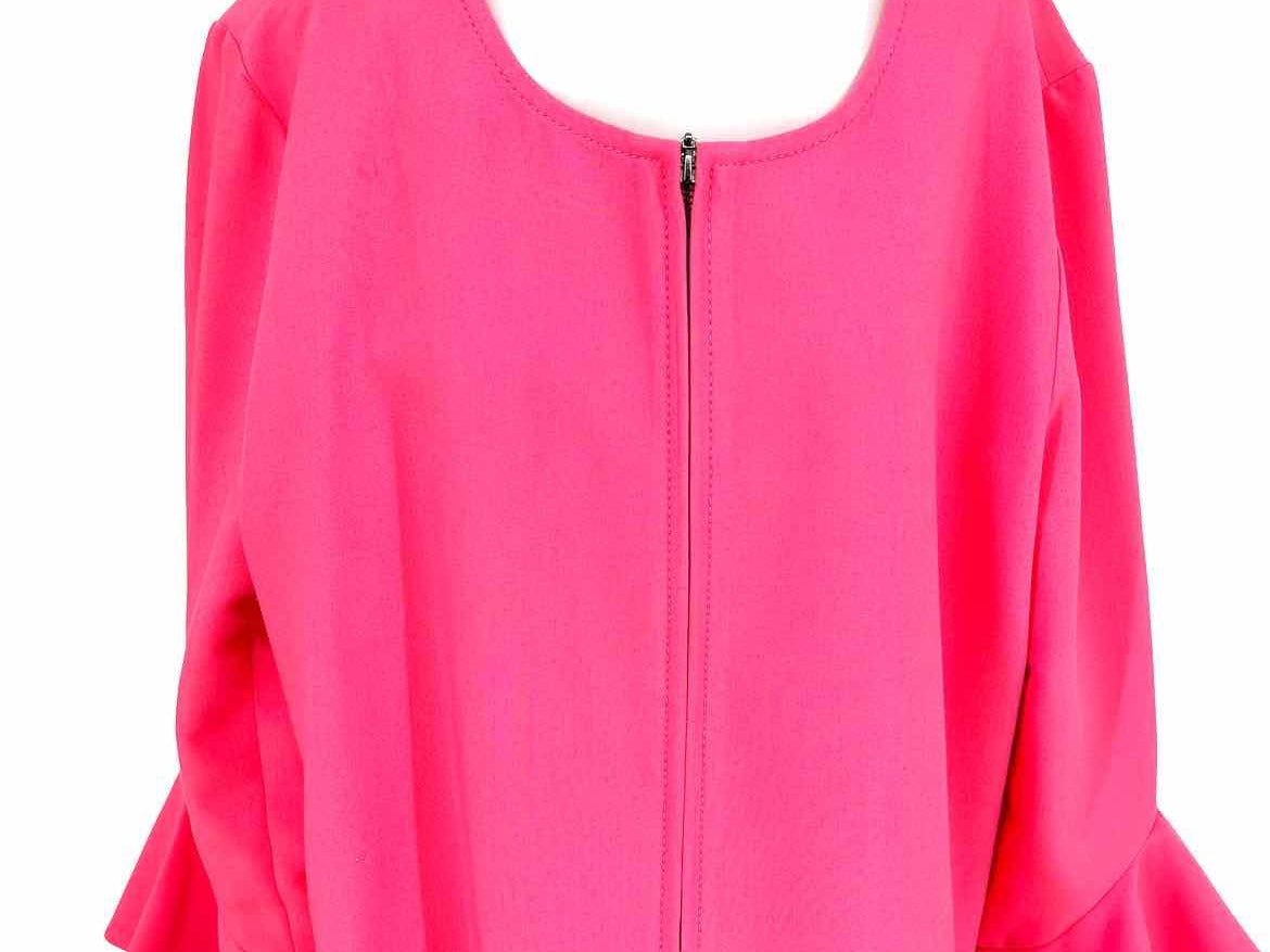 Alfani Women's Neon Pink Long Size XL Jacket - Article Consignment