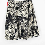 St. John Sport Women's Black/Cream Pleated Canvas Butterflies Size 4 Skirt - Article Consignment