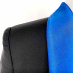 STELLA McCARTNEY Size 36/0 Black/Blue Tuxedo Blazer - Article Consignment