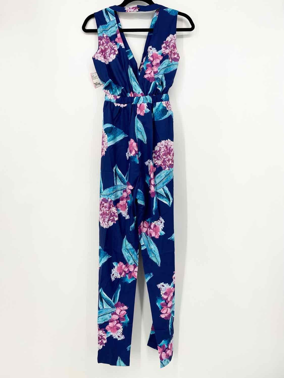 Dygarni Women's Blue/Purple Tank Floral Size S Jump Suit - Article Consignment