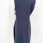 HALSTON HERITAGE Women's Slate Sleeveless Asymmetric Size 6 Dress - Article Consignment
