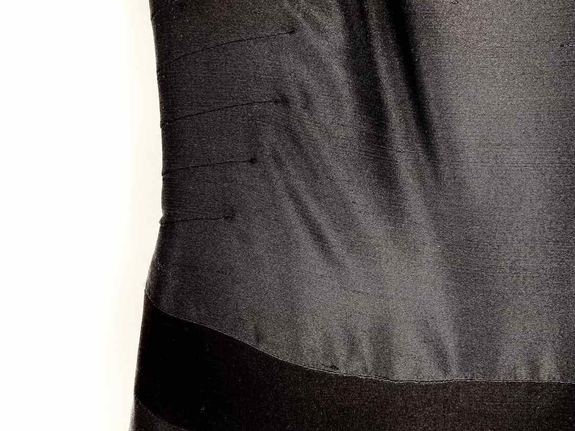 Richard Tyler Black Sleeveless Silk Size M Dress - Article Consignment