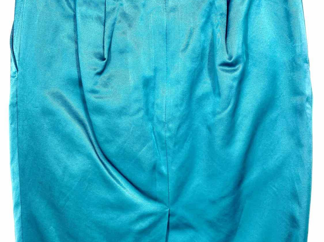 REISS Women's Turquoise Holiday Pockets Size 6 Skirt - Article Consignment