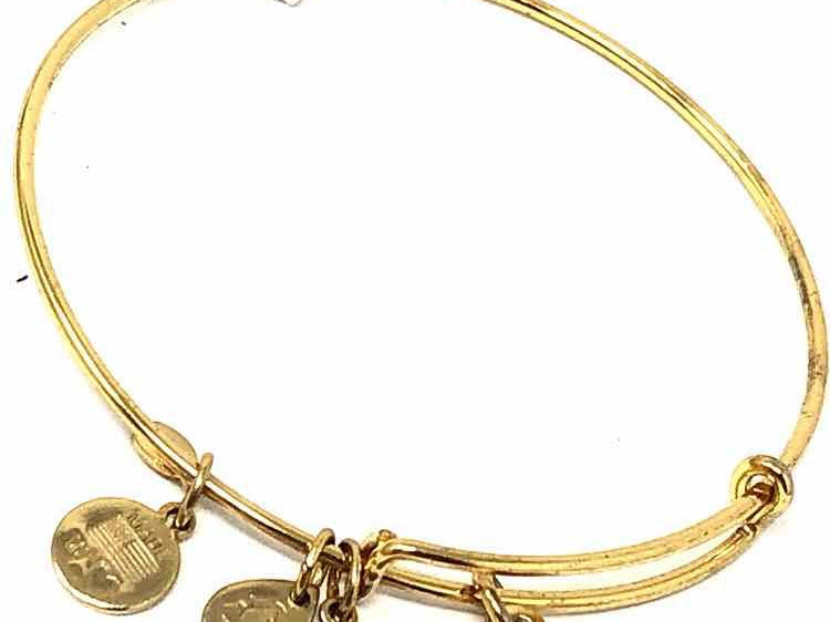 Alex and Ani Metal Gold/Red Bracelet - Article Consignment