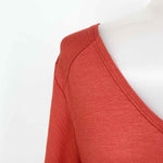 Garnet Hill Women's Orange 3/4 Sleeve Jersey Size S Dress - Article Consignment