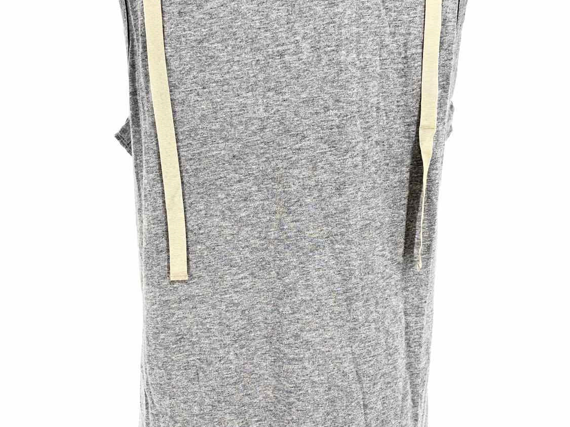 DOLCE & GABBANA Size L Gray Tank Cotton Embellished Sleeveless - Article Consignment