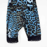 TWIN FANTASY Women's Blue/Black Bike Animal Print Size S Shorts - Article Consignment
