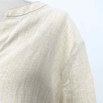 Nic + Zoe Women's Cream/Gold tunic Metallic Size XL Long Sleeve - Article Consignment