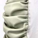 MANIERE DE VOIR Women's Mint green Bodycon Vegan Leather Ruched Size 4 Dress - Article Consignment