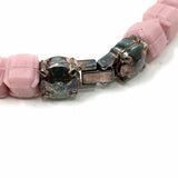 Ek Thongprasert Rubber Pink Statement Beaded Crystal Necklace - Article Consignment