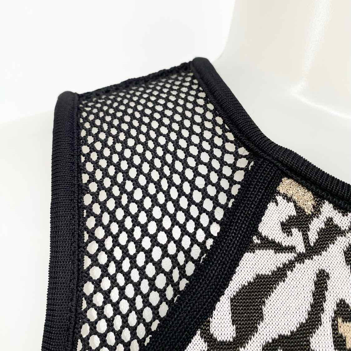 Vestido Cache Beige/Negro funda Cheetah Talla XS