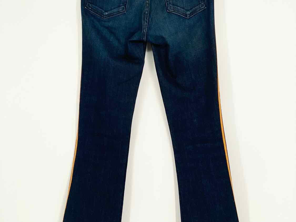 VERONICA BEARD Size 25 Blue/Gold Skinny Jeans - Article Consignment