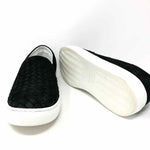 M. Gemi Black Slip-On woven Leather Shoe Size 41/11 Sneakers - Article Consignment