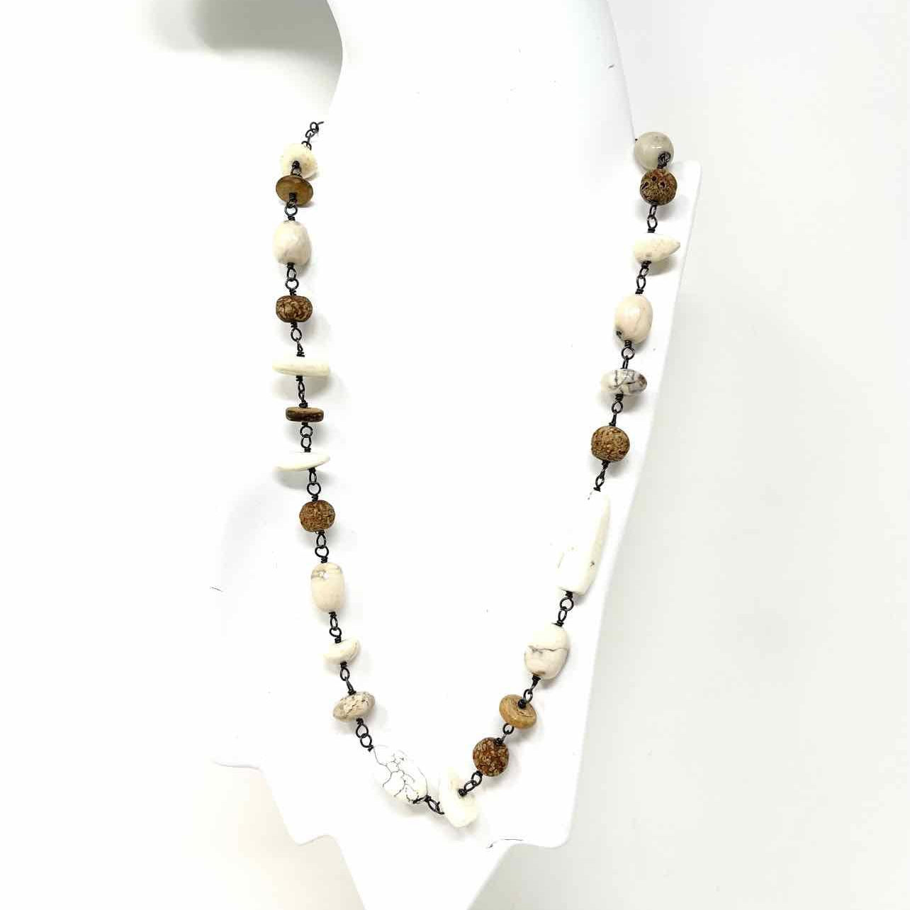 Silpada .925 Brown/White Stone Necklace - Article Consignment