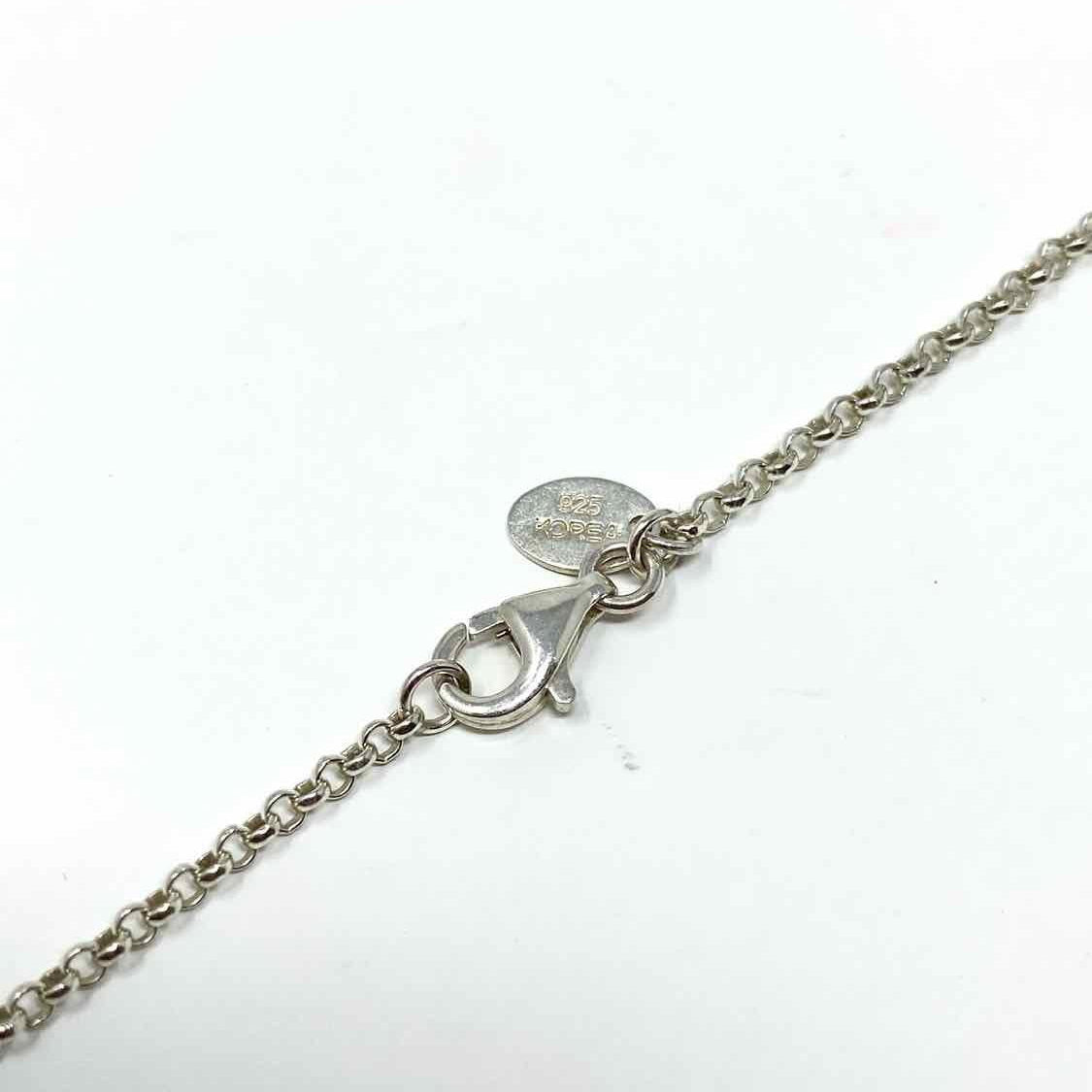 Robert Lee Morris .925 Two-tone Pendant Circle Necklace - Article Consignment