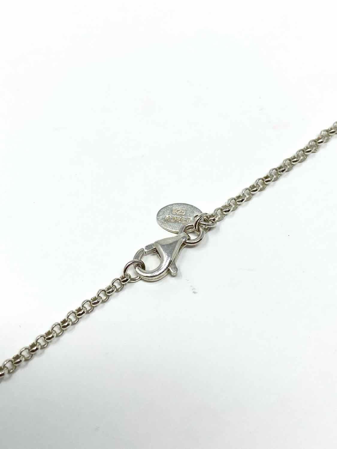 Robert Lee Morris .925 Two-tone Pendant Circle Necklace - Article Consignment