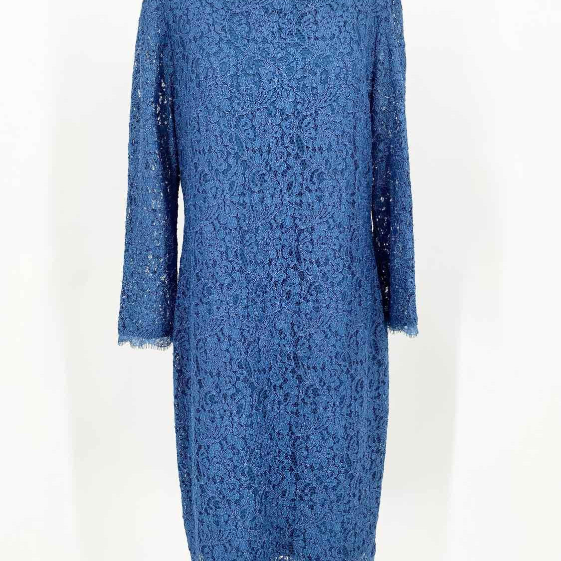 Adrianna Papell Women's Dark Blue Lace Size 16 Dress - Article Consignment