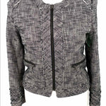 Banana Republic Size 12P black/white Tweed Blazer - Article Consignment