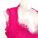 REDsaks5thAve Women's Hot Pink Sleeveless Lace Size SP Dress - Article Consignment
