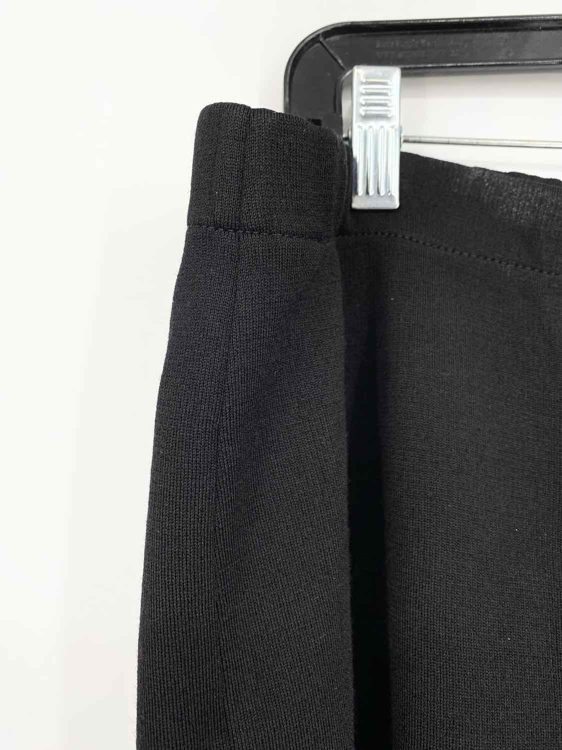 ST. JOHN Women's Black Wide Leg Stretch Knit Size 18 Pants - Article Consignment