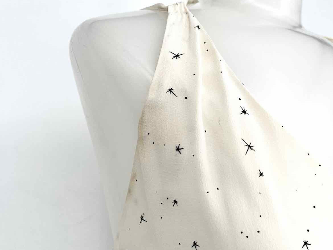 FUNKTIONAL Size M Ivory Sleeveless Stars Gown - Article Consignment