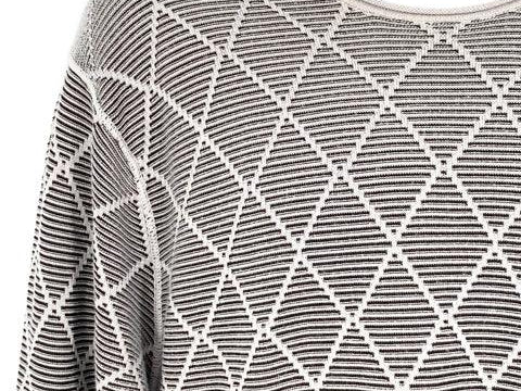 Armani Collezioni Size XL Black/Gray Plaid Sweater - Article Consignment