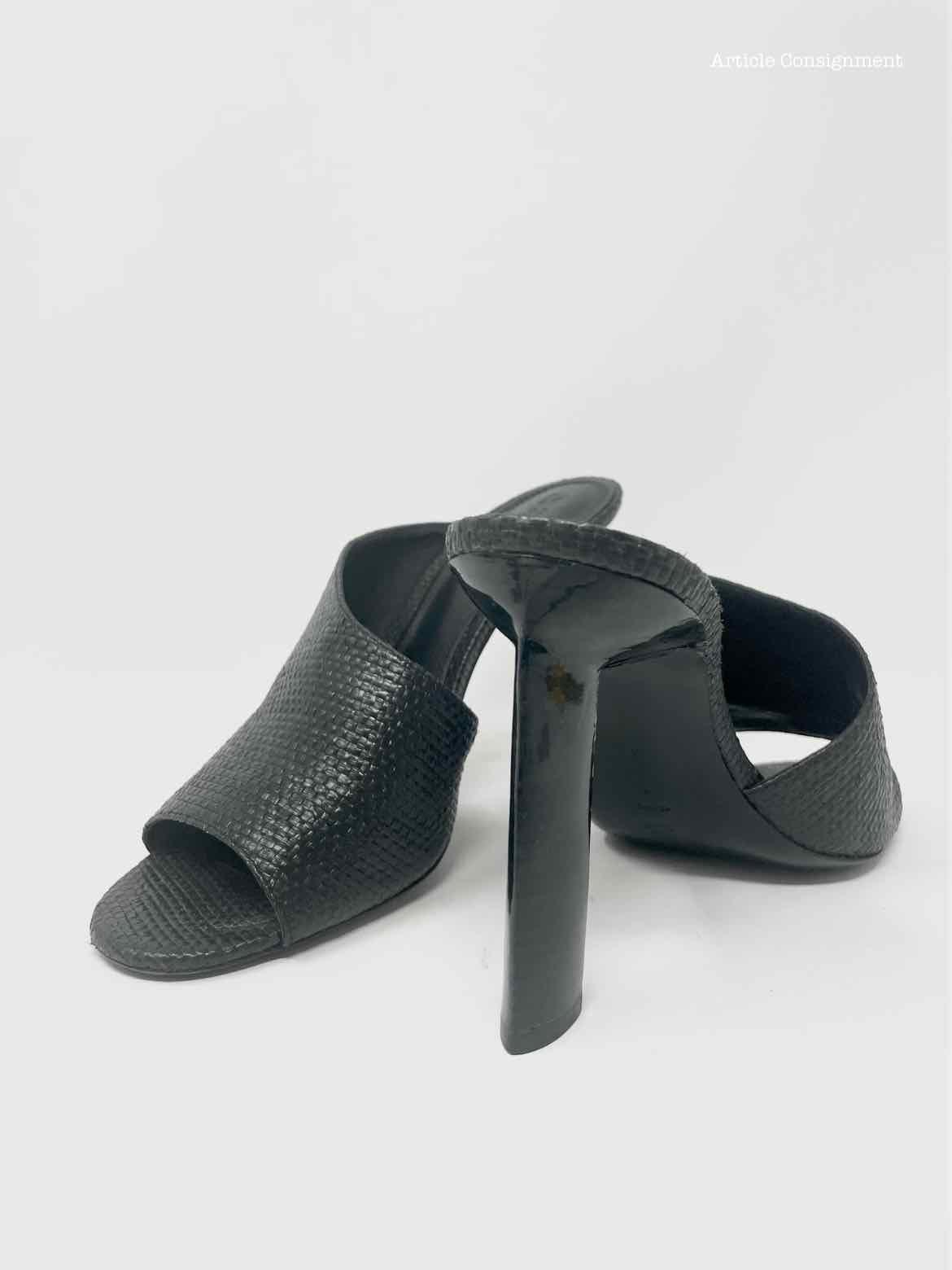 Mercedes Castillo Shoe Size 40/10 Black woven Sandals - Article Consignment