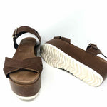 Stuart Weitzman Shoe Size 9.5 Brown Platform Genuine Leather Sandals - Article Consignment