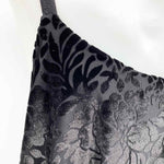 Torrid Women's Black Tank Velvet Floral Size 0X Sleeveless - Article Consignment